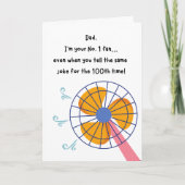 Grappige kaart voor Vaderdag of verjaardag voor de (Voorkant)