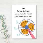 Grappige kaart voor Vaderdag of verjaardag voor de