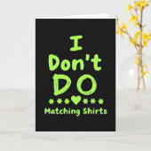 Grappige kaart zonder bijpassende shirts (Gele Bloem)