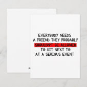 Grappige Kaarten voor een vriend / Iedereen heeft  (Voorkant / Achterkant)
