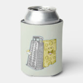 Grappige kaas en kaas rasp blikjeskoeler (Blikje Voorkant)