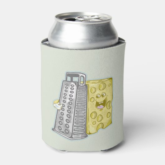 Grappige kaas en kaas rasp blikjeskoeler (Blikje Voorkant)