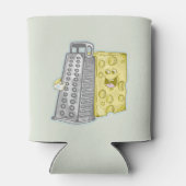 Grappige kaas en kaas rasp blikjeskoeler (Achterkant)