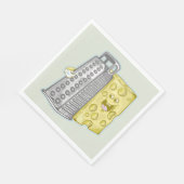 Grappige kaas en kaas rasp servet (Hoek)