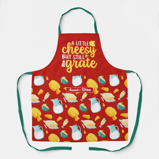 grappige kaas, maar nog steeds melkachtig productp schort (Voorkant)