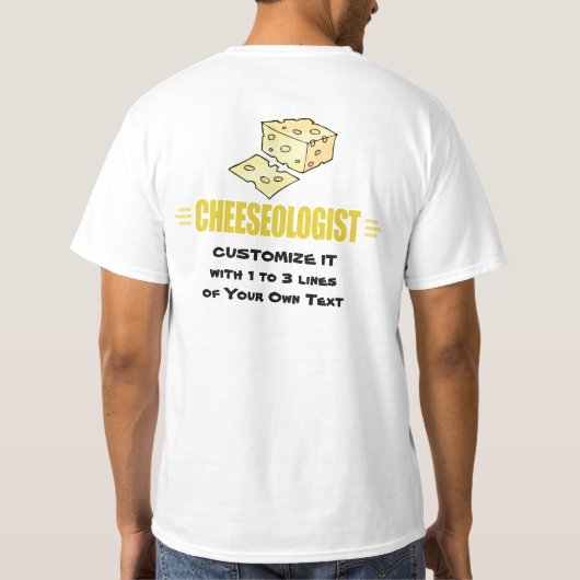 Grappige Kaas T-shirt (Achterkant)
