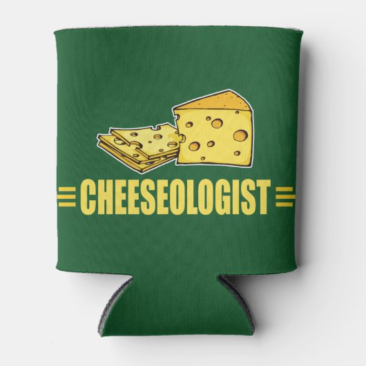 Grappige Kaaseoloog Cheesehead Blikjeskoeler (Voorkant)