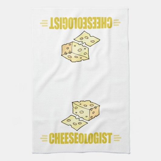 Grappige kaasliefhebber theedoek (Verticaal)