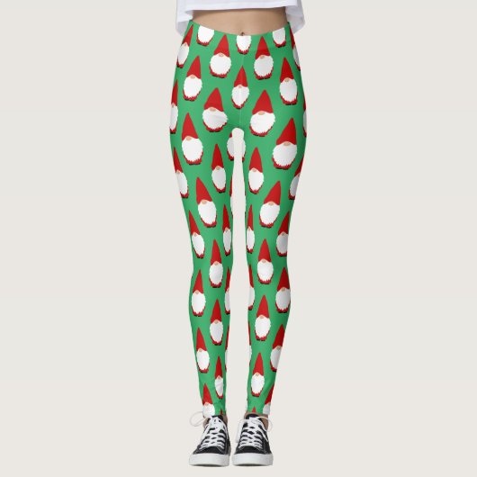 Grappige kabouter dwergen patroon kerst elf leggings (Voorkant)