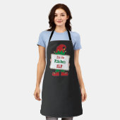 Grappige Kabouter in de Keuken Kerstvakantie Schort (Gedragen)