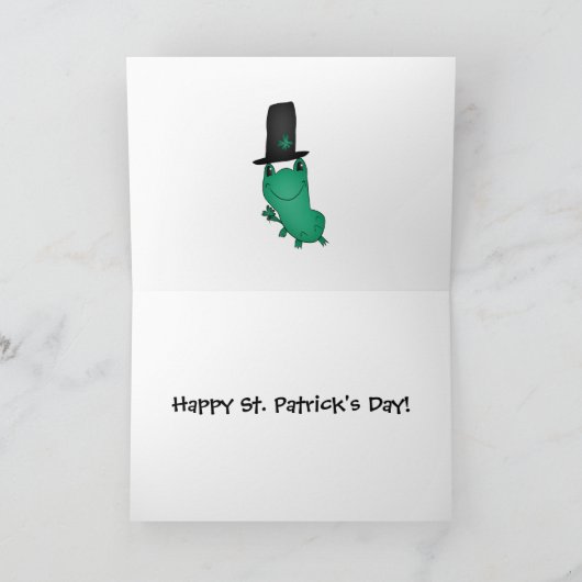 Grappige kabouterkikkers kaart (Binnen)