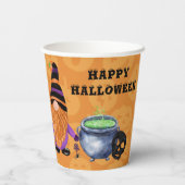 Grappige kabouters Jack o' Lantern Halloween Papieren Bekers (Achterkant)