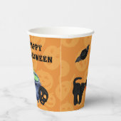 Grappige kabouters Jack o' Lantern Halloween Papieren Bekers (Rechts)