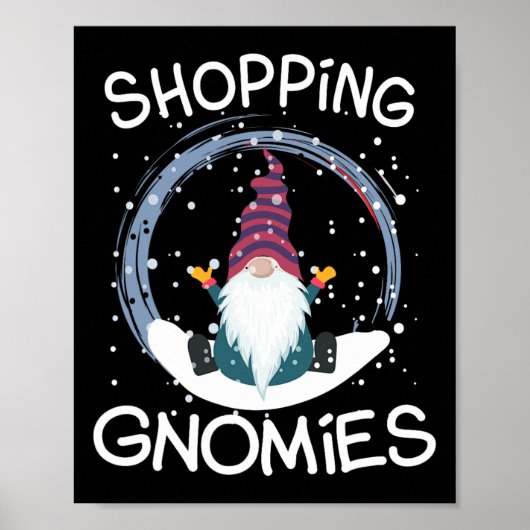 Grappige kabouters winkelen kabouters kostuum Kers Poster (Voorkant)