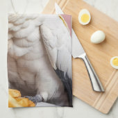 Grappige kaketoe met frites crest theedoek (Quarter Fold)