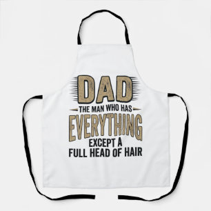 Grappige Kale Papa Vintage Typografie Shirt Ontwer Schort