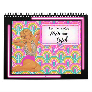 Grappige kalender voor haar cadeau vriend retro vi