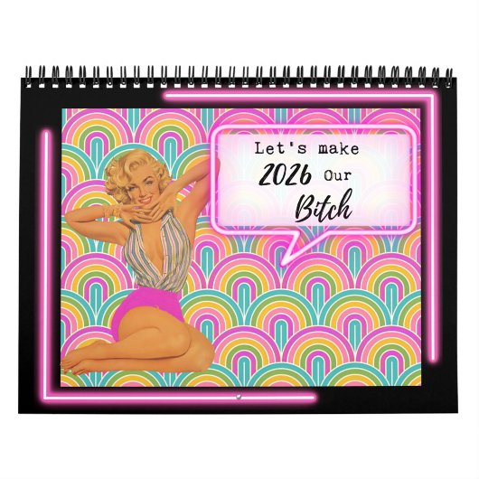 Grappige kalender voor haar cadeau vriend retro vi