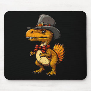 Grappige kalkoen dinosaurus Thanksgiving Schattige Muismat