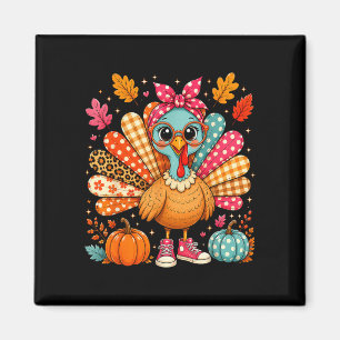 Grappige kalkoen gillen coquette thanksgiving dank magneet