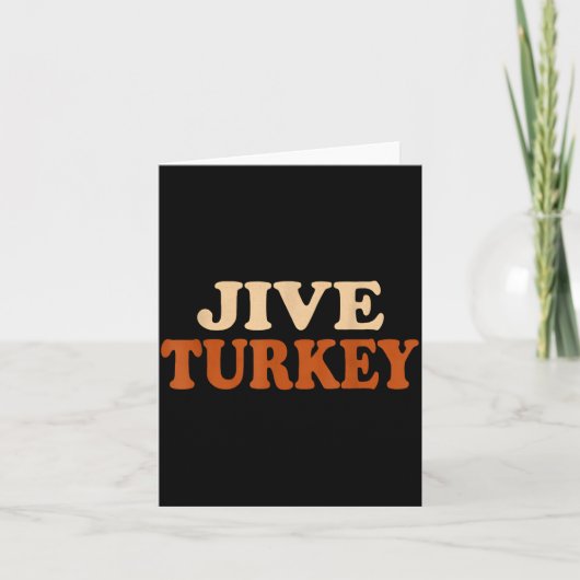 Grappige kalkoen grappige Thanksgiving Kaart (Voorkant)