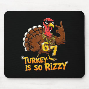 Grappige kalkoen is zo Rizzy Thanksgiving Meme 67 Muismat