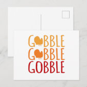 Grappige kalkoen Kerstmis Thanksgiving Familie Man Briefkaart (Voorkant / Achterkant)