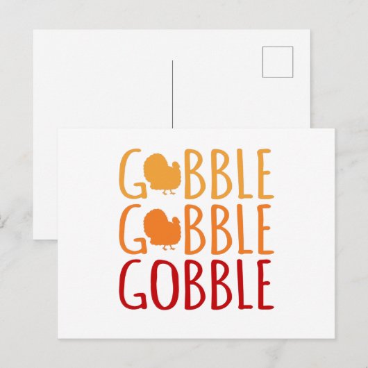 Grappige kalkoen Kerstmis Thanksgiving Familie Man Briefkaart (Voorkant / Achterkant)