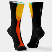 Grappige kalkoen Kippenvoeten Sokken Knie Dier (Gebogen)