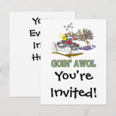 grappige kalkoen met AWOL Kaart (Voorkant / Achterkant)