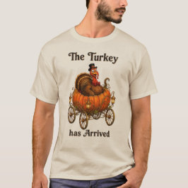 Grappige kalkoen pompoen Thanksgiving T-shirt