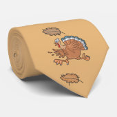 grappige kalkoen stropdas (Opgerold)