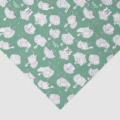 Grappige kalkoenen en kerst op het Boerderij! Tissuepapier (Detail)