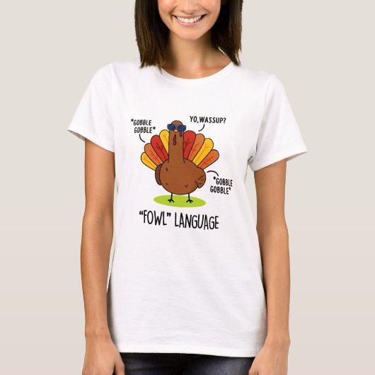 Grappige kalkoengrap t-shirt (Voorkant)