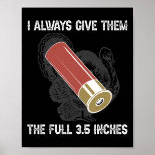 Grappige kalkoenlegende jager jachtseizoen  poster