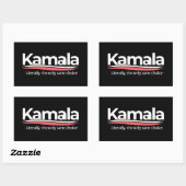 Grappige kamala 2024, letterlijk de enige verstand rechthoekige sticker (Vel)
