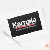 Grappige kamala 2024, letterlijk de enige verstand rechthoekige sticker (Envelop)