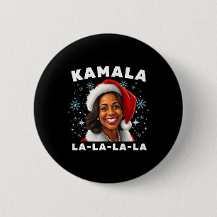 Grappige Kamala Harris 2024 Kerstmis Komma La Men Ronde Button 5,7 Cm