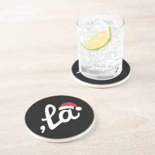 Grappige Kamala Harris 2024 Komma La Kerstmis Zandsteen Onderzetter