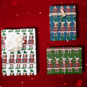 Grappige kamala harris Custom Gezicht foto Elf Xma Inpakpapier Vel