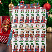 Grappige kamala harris Custom Gezicht foto Elf Xma Inpakpapier Vel