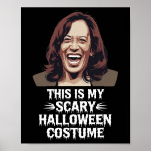 Grappige kamala harris dit is mijn enge halloween poster