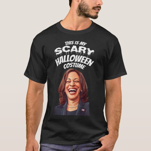 Grappige Kamala Harris Enge Halloween Grap Preside T-shirt (Voorkant)