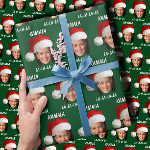 Grappige Kamala Harris Kerstmis Cadeaupapier