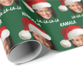 Grappige Kamala Harris Kerstmis Cadeaupapier (Rol Hoek)