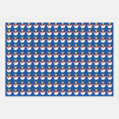 Grappige Kamala Harris Snowman Custom Face Foto Xm Inpakpapier Vel (Voorkant 3)