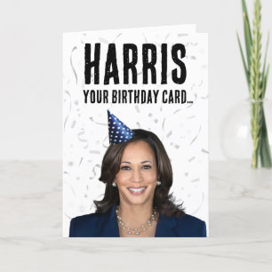 Grappige Kamala Harris Verjaardag - Harris uw kaar Kaart