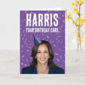 Grappige Kamala Harris Verjaardag - Harris uw kaar Kaart (Gele Bloem)