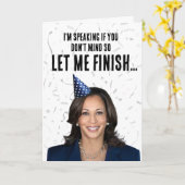 Grappige Kamala Harris verjaardag - Ik ben aan het Kaart (Gele Bloem)