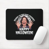 Grappige Kamala Harris Verschrikkelijke Halloween Muismat (Met muis)